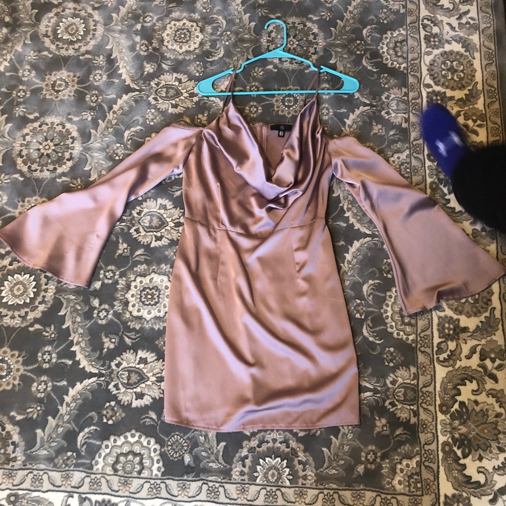 Pink silky dress